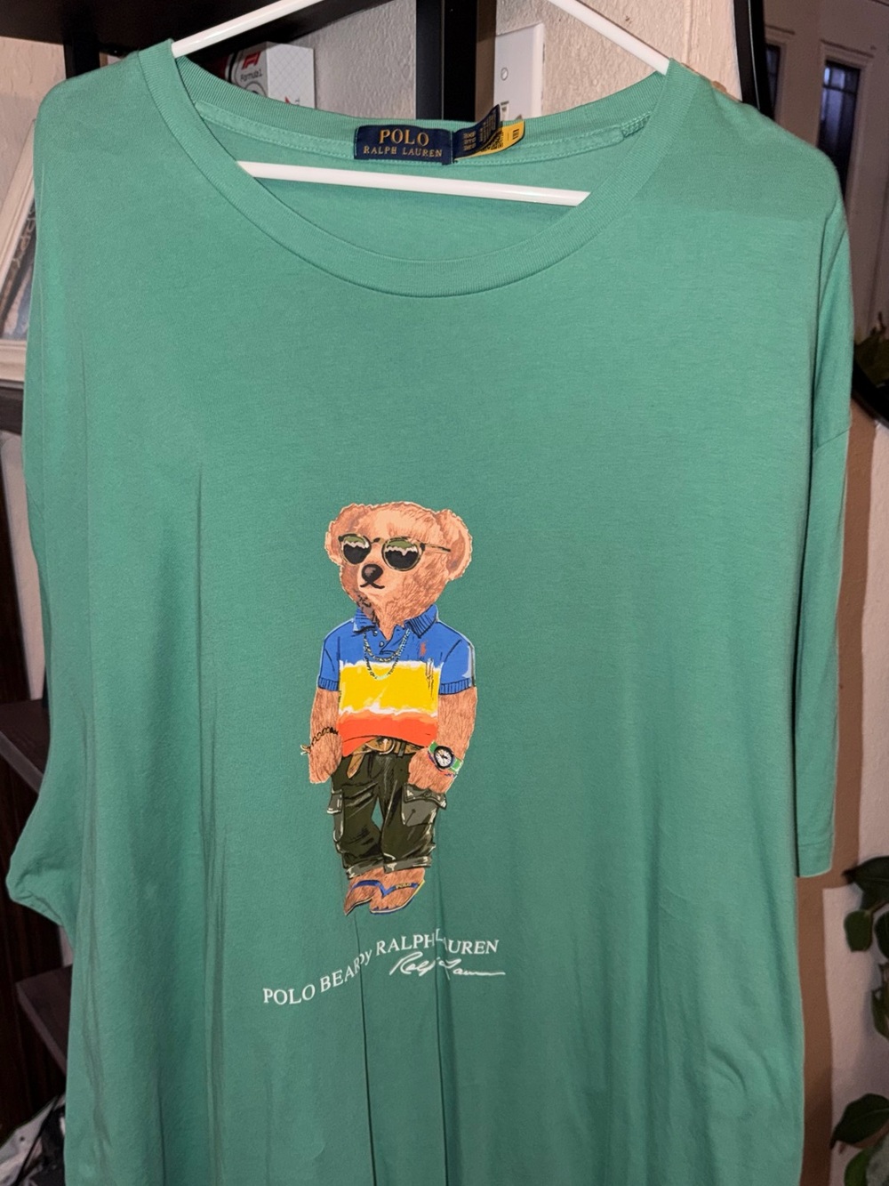 Polo by Ralph Lauren Mint Green Short-Sleeve Tee with Bear Print 3XL Big